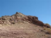 The first rocky outcrop 