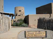 Tower Art Gallery at the Poeh Center, Santa Fe New Mexico