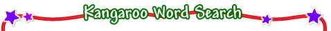 Kangaroo Word Search Game