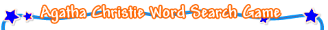 Agatha Christie Mystery Word Search Game