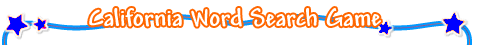 California Word Search Game