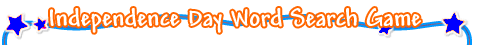 Independence Day Word Search Game