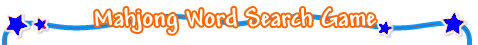 Mahjong Word Search Game