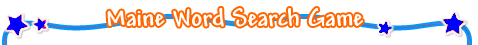 Maine Word Search Game