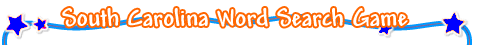South Carolina Word Search Game