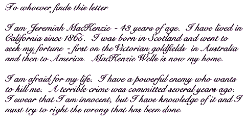 The words in Jeremiah's letter 