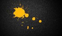 Yellow paint splash