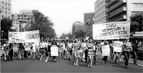 Photograph of protest march