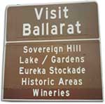 Ballarat road sign