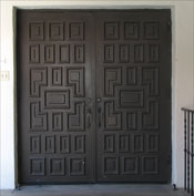 Front door of Laura's house Front door of Laura's house
