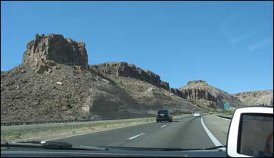 Driving to Mackenzie Wells in car with GPS