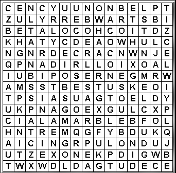 Cake Word Search Puzzle