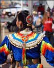 Woman dancing at a pow-wow