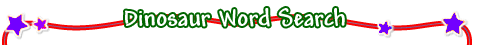 Dinosaur Word Search Game