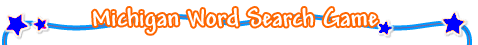Michigan Word Search Game