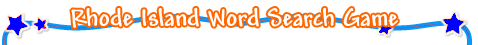 Rhode Island Word Search Game