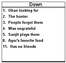 Oban's brain down